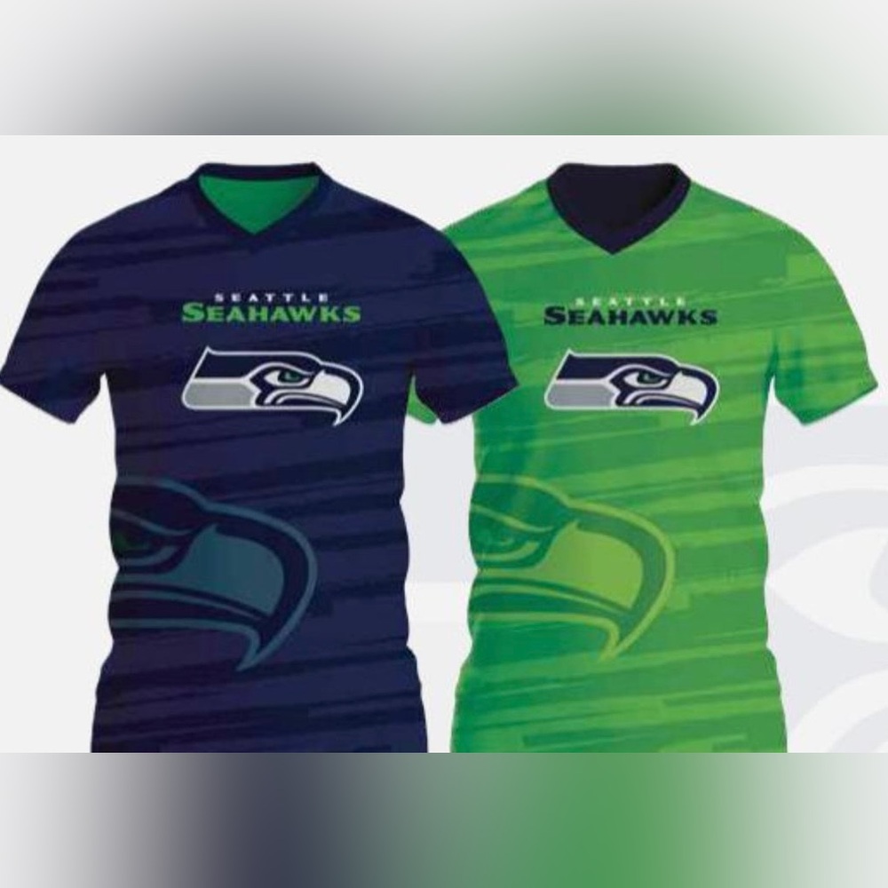 Official NFL Seattle Seahawks Reversible Flag Football Jersey Adult XL